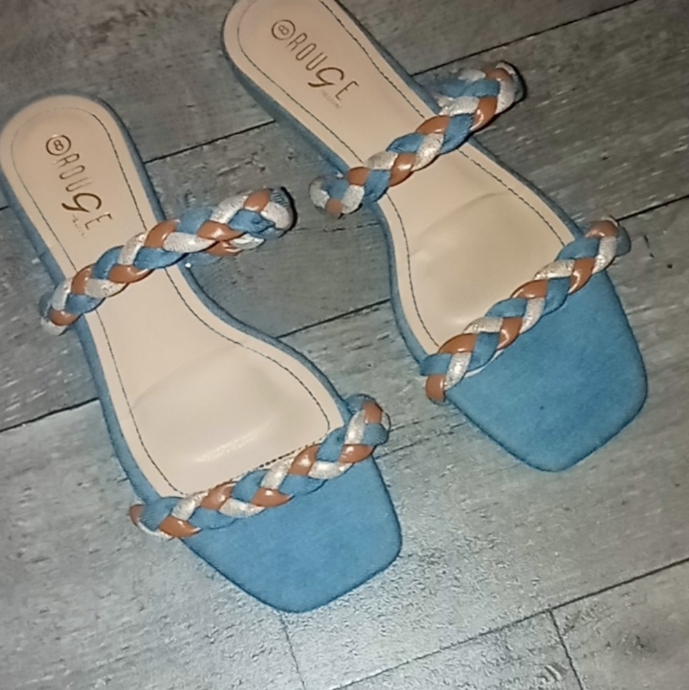 Denim sandals